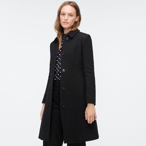 JCrew Lady Day Coat - Black - Size 12